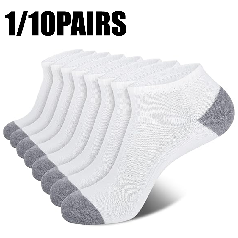 Ankle Sock Low Cut - 通気性のあるローカットソックス、防臭、吸湿速乾、無地、アスレチックアンクルソックス、ランニング、ハイキング、ウォーキング、ジム用 ﻿
