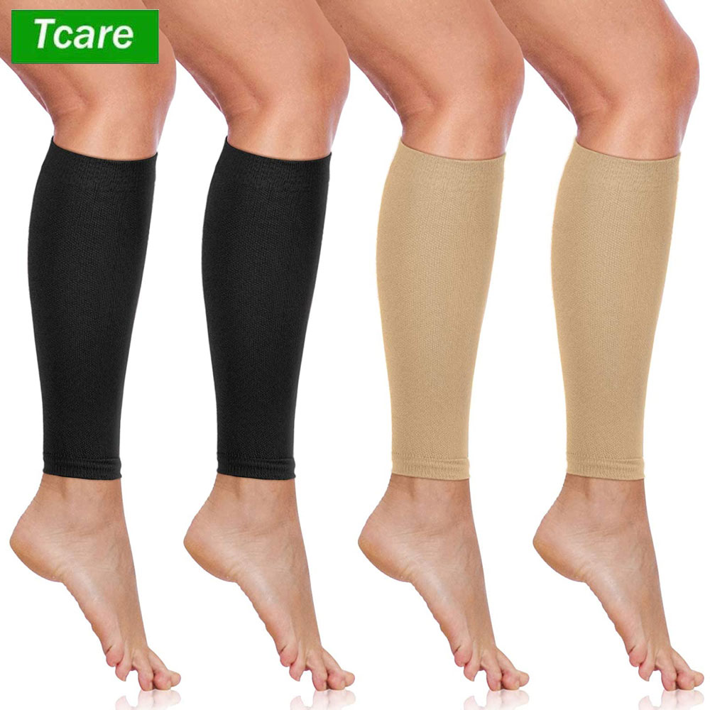 1ペアのふくらはぎの圧縮スリーブ脚圧縮ソックスふくらはぎのサ - Compression Sleeve Calf のレビューと価格